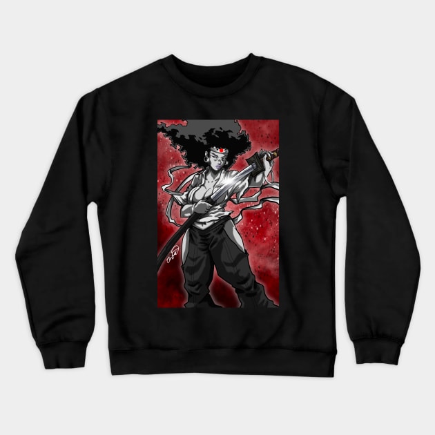 Samurai Crewneck Sweatshirt by JenX